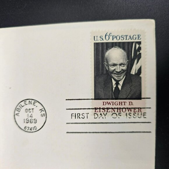 Dwight D. Eisenhower First Day Of Issue 6 Cent Memorial Covers From 1969 LI3022 - Picture 11 of 12
